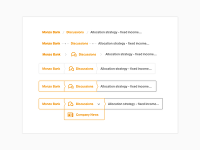 Breadcrumbs arrow dropdown icons interface navigation ui ux wayback web