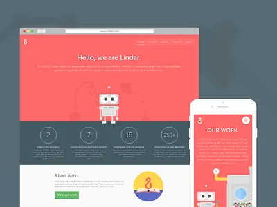 Lindar is now live! animations flat design illustration new site web design