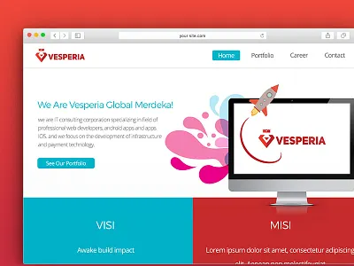 Web Company Profile company profile ui ux web design web development website