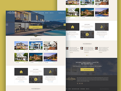 Alvared flat design house responsive web design
