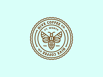 'nother Hive Logo Concept bee coffee fresh illustration linework logo typography