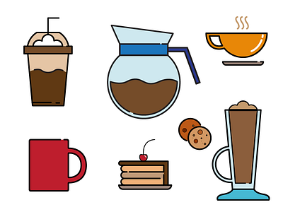 Coffee beverages cappuchino cherry coffee coffeejar coldcoffee crushers cup cupcake latte mocha