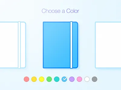 Choose a Color blue choose color icon note ui
