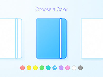 Choose a Color blue choose color icon note ui