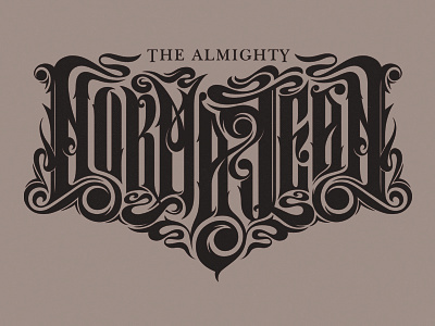 The Almighty Norma Jean band lettering logo metal norma jean stoner typography