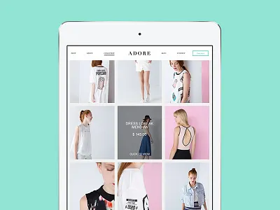 Adore adore ecommerce fashion hezy minimal psd responsive shop store template theme web