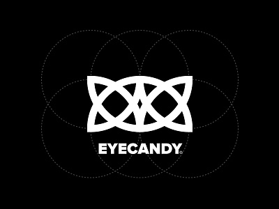 Eyecandy candy circle eye logo minimal simple wrap