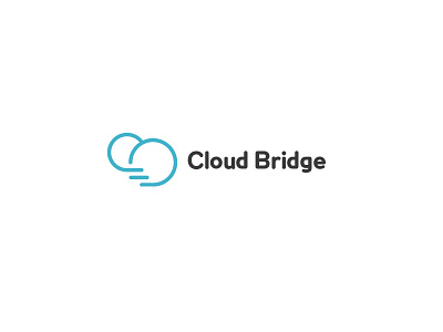 Cloud Bridge LOGO bridge cloud logo network service stairs step