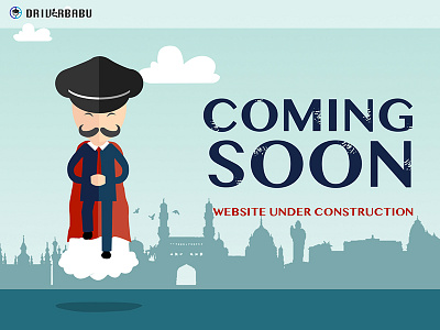 DRIVERBABU coming soon page driver driver on demand professional chauffer service website under construction