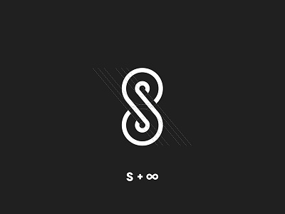 S + Infinity brand grid infinity lettering logo logo design minimal s symbol trade mark type