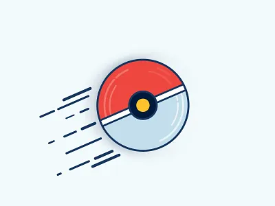Pokemon Go! PokeBall ball flat icon pikachu poke pokeball pokemon pokemon go ui user vector