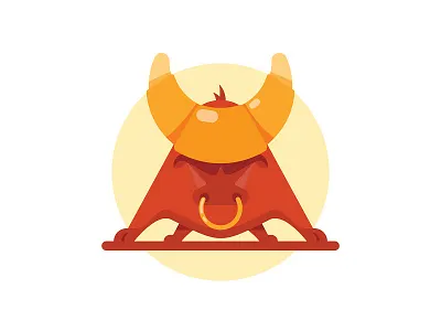 Croissant Bull breakfast bull cafe croissant logo branding mark restaurant spain