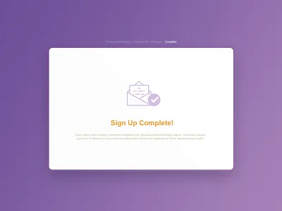 Sign up Complete! form design log in form registration panel sign up sign up form sign up popup