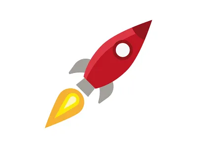 Rock it illustration rocket spaceship
