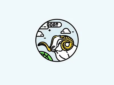 Goat cloud free goat icon illustrator line
