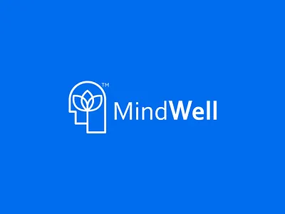 Mindwell Logo brain branding icon idea identity illustration logo logotype mark mind minimal symbol