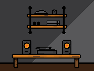 Nightcap illustration line art vector