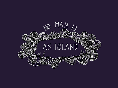 See the sky is no man's land ben donne download font free howard illustration john land ocean poem quote