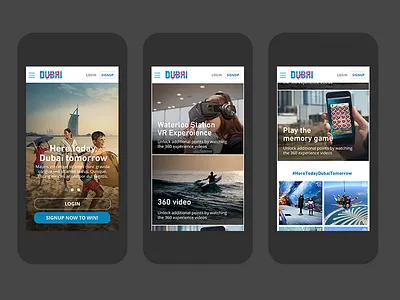 Gamification campaign mobile designs gamification homepage mobile