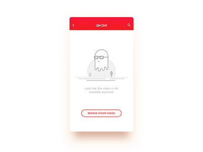 Empty State vol.03 404 app card empty error ghost icon illustration remove state ui ux