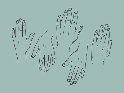 Hand Graveyard drawn hand hands illustration palm vector