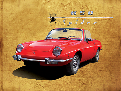 Fiat 850 Spider convertible fiat sports car