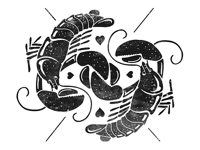 Lobster Love animal claw lobster love marine sea