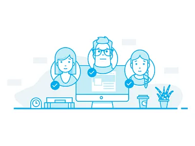 Add friends add adding avatar blue computer desktop friends media social social media tick workspace