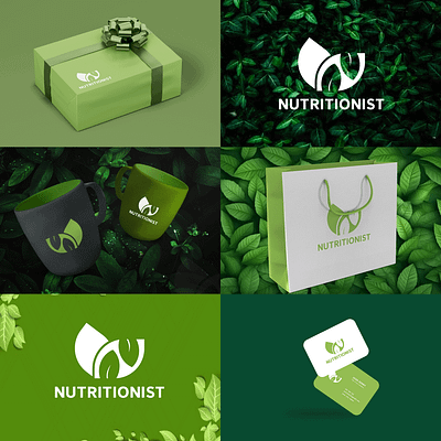 N letter nutrition company logo bran identity design brand identity branding business design graphic design green logo illustration logo n letter logo natrural logo nature logo nutrition logo