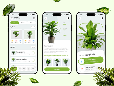 Plant Care mobile app🌿 android applications concept design e commerce eco plant app ecommerce shop app ios app mobile plant ui ux