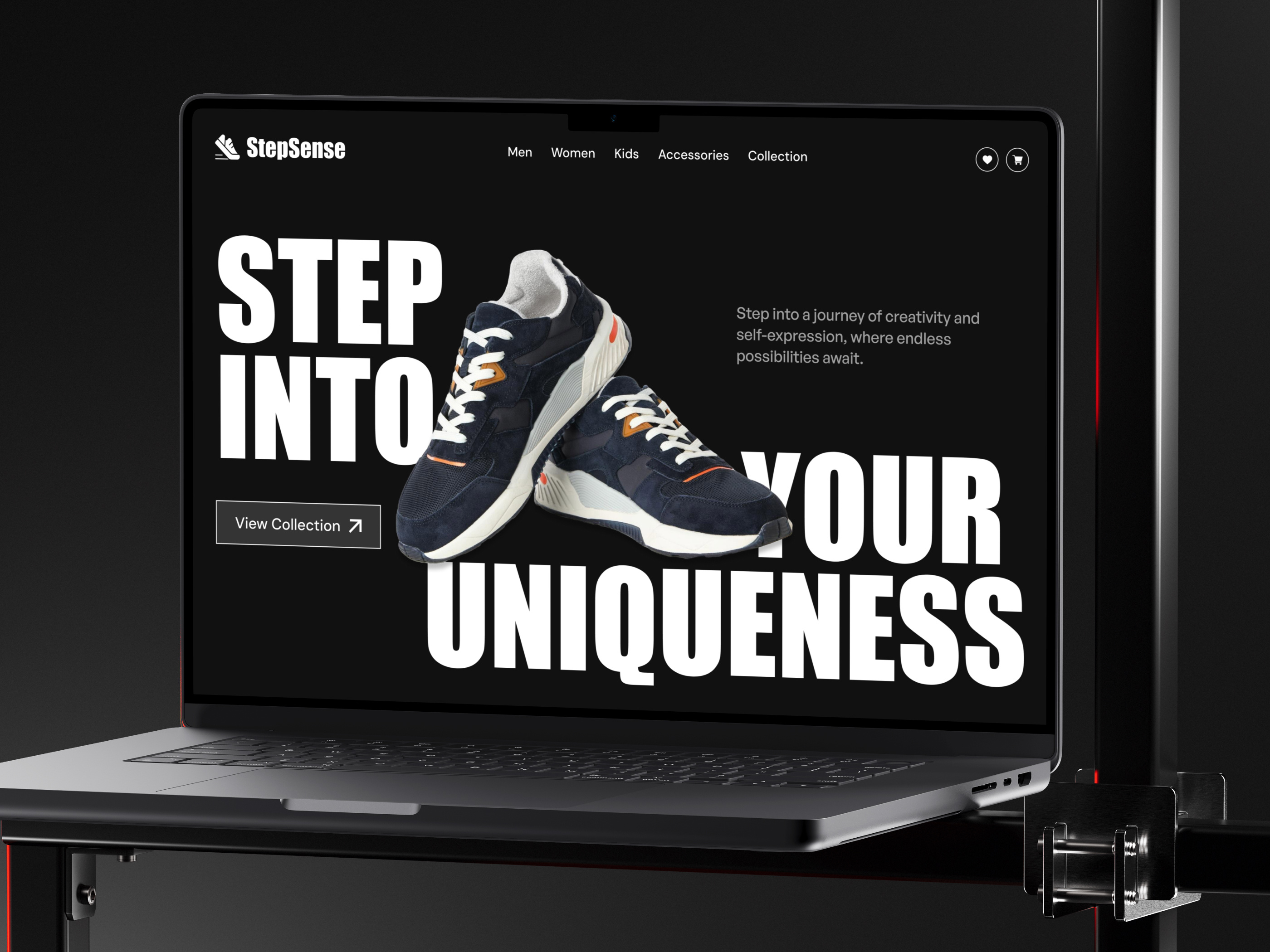 Ecommerce website design black bold design ecommerce fashion homepage ismail nahid landingpage minimal nike online store shoe shoe store shopify store ui ui design ui ux web design website ui ux