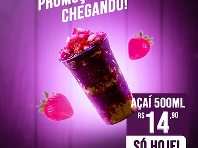 Social Media Post - Açaí Promotion