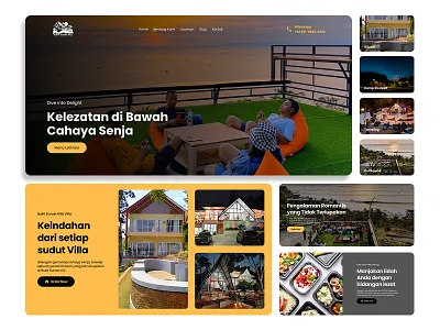 Bukit Sunset Hill - Tourist Attraction Website branding graphic design ui