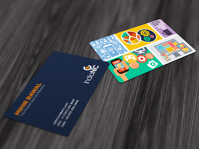 Visiting Card illustration mockup printmedia visitingcard