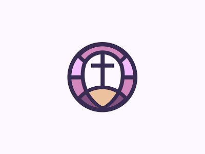 Wisdom Sanctuary bible branding church cross globe graphic design logo stained glass visual identity