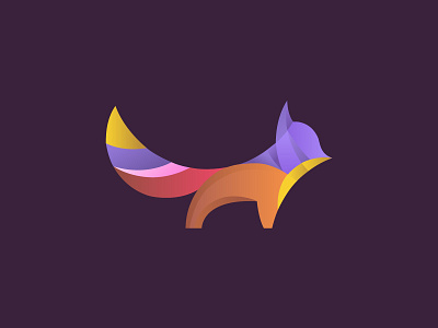 Fox Logo animal colorful fox gradients illustration logo