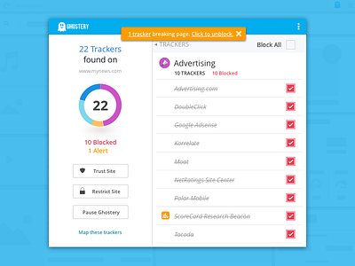 Ghostery Browser Extension browser extension product