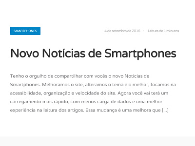 Article Blog - Notícias de Smartphones article design mobile mobile news noticias noticias de smartphones post smartphones tech user experience user interface