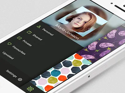 Corel Patterns Facelift II app iphone patterns ui ux