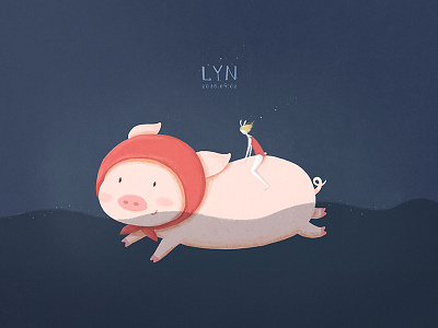 pig color dribbble illustrator ps