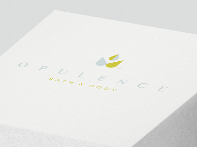 Opulence bath body branding life logo