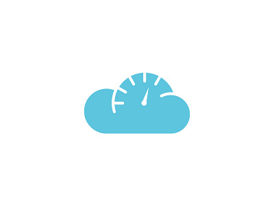 Cloud Speedometer car cloud logo online speed