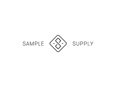 Sample Supply logo brand branding button clothing logo monogram premium resell reseller s sample supply