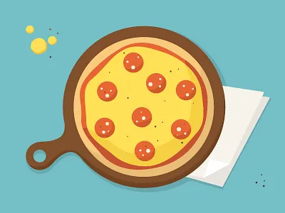 pizza 2d app cringle eat fastfood food illustration pizza yummy