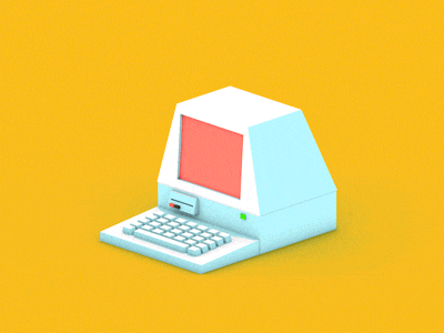 I need new computer ! ლ(ಠ_ಠლ) c4d computer future gif retro