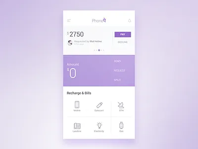 PhonePe android bangalore flat india iphone mobile payment recharge share ui wallet