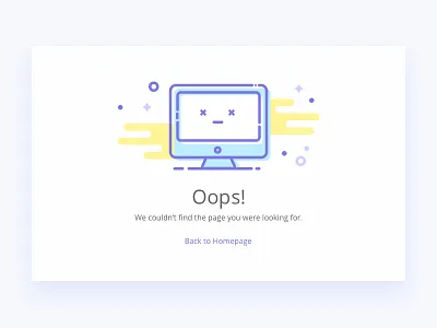 Daily UI #008 404 Page 008 404 challenge color daily ui dailyui day 8 flat form ui web