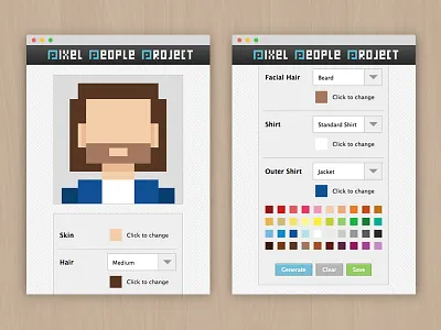 Pixel People Project 8 bit app cute design icon people pixel ui ux web web design website
