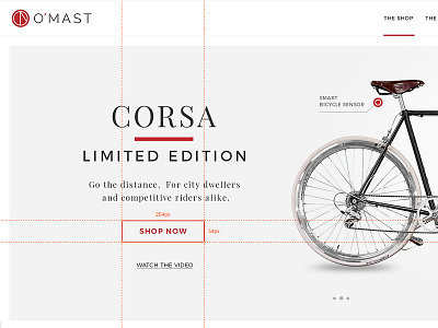 Omast - New Ecommerce Layout for web bike design ecommerce graphic design tools ui ux zeplin