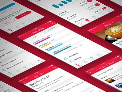 My Singtel App Redesign app clean dashboard ios simple